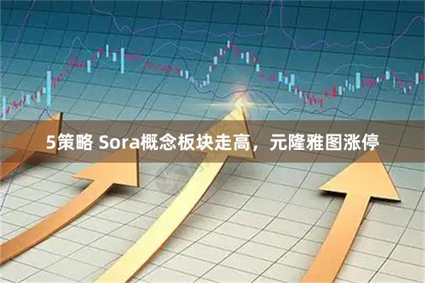 5策略 Sora概念板块走高，元隆雅图涨停