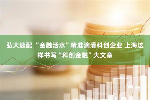 弘大速配 “金融活水”精准滴灌科创企业 上海这样书写“科创金融”大文章